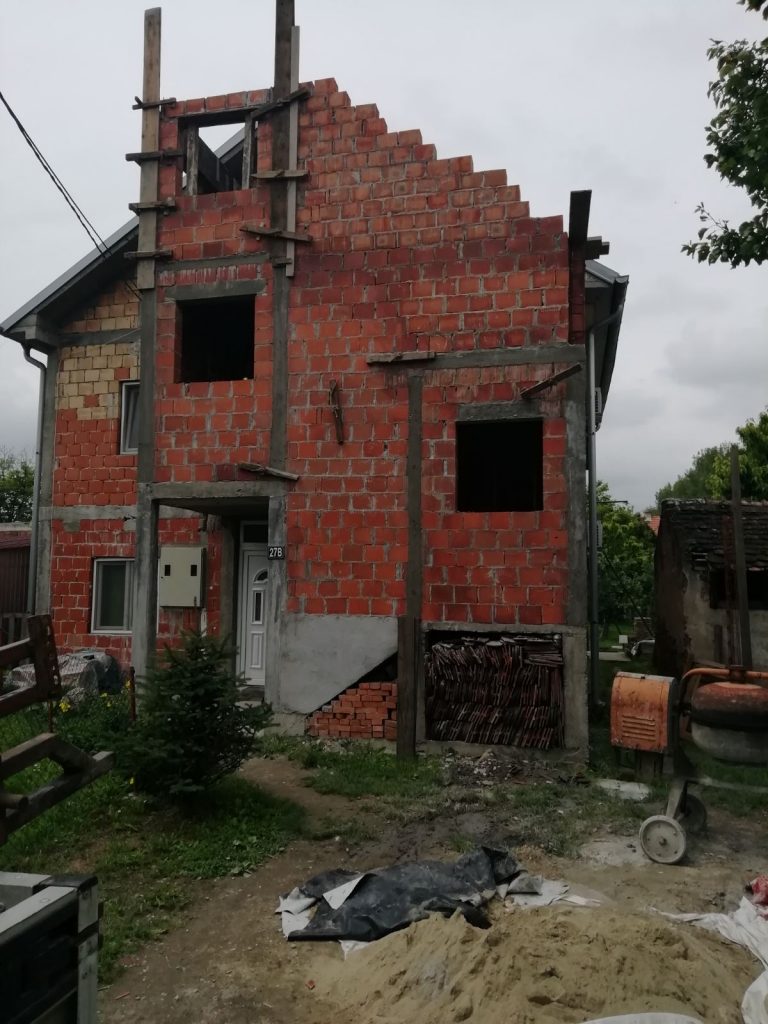Građevinski radovi - kuća pre